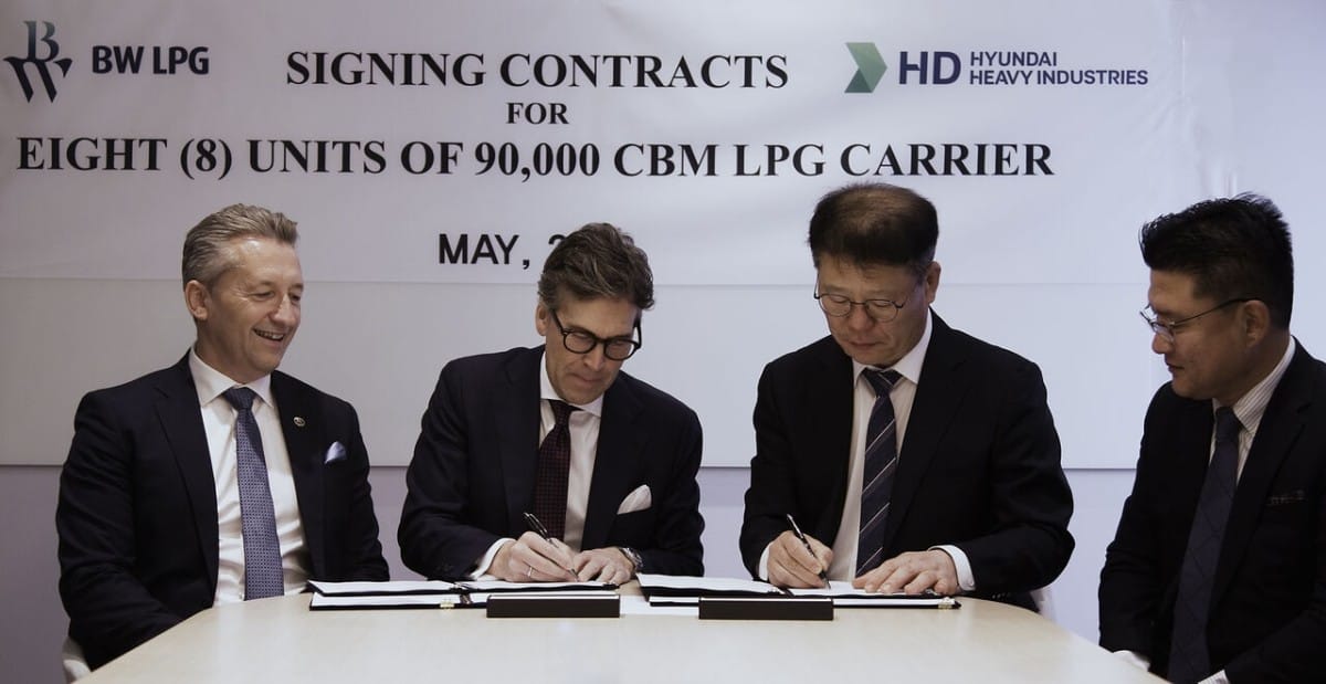 BW LPG Orders Eight Panamax VLGCs from Hyundai Heavy