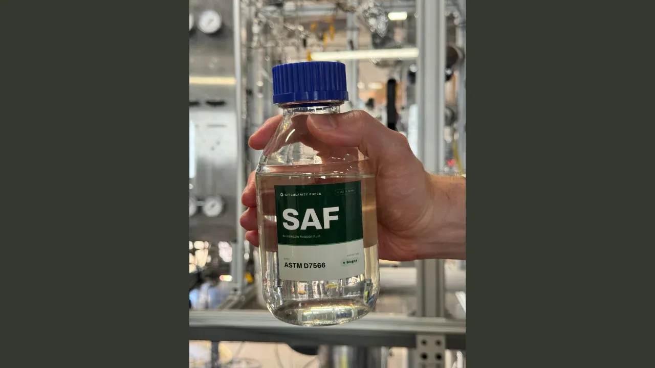 Circularity Fuels Pilots Raw Biogas to Jet Fuel Conversion